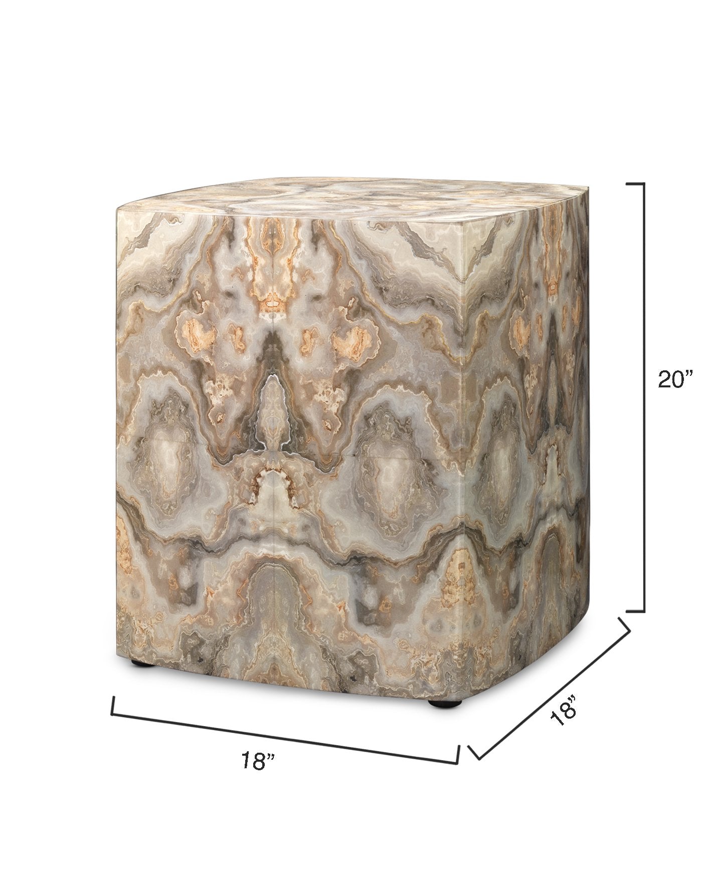 Jamie Young Ink Blot Curved Side Table