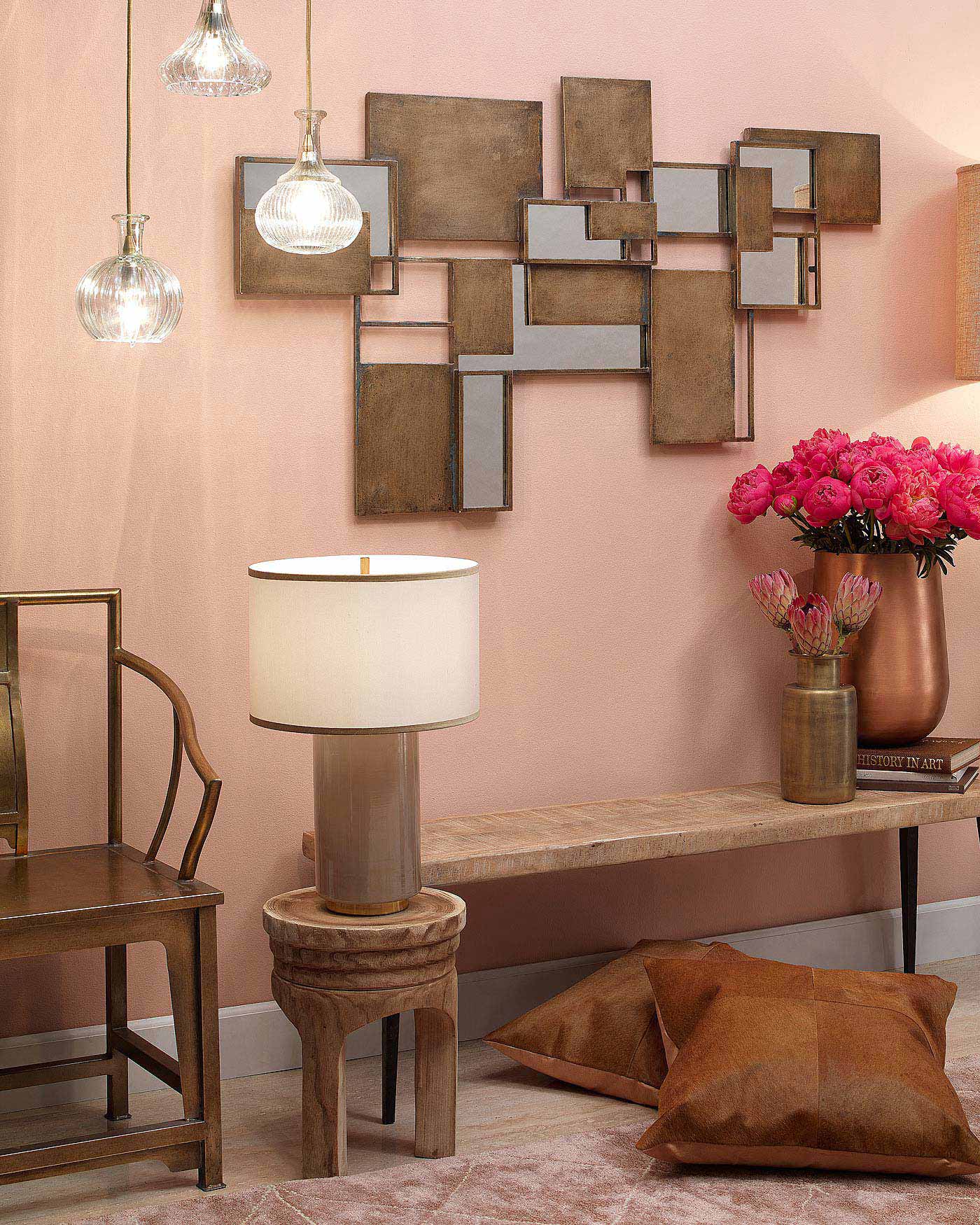 Jamie Young Mesa Wooden Stool