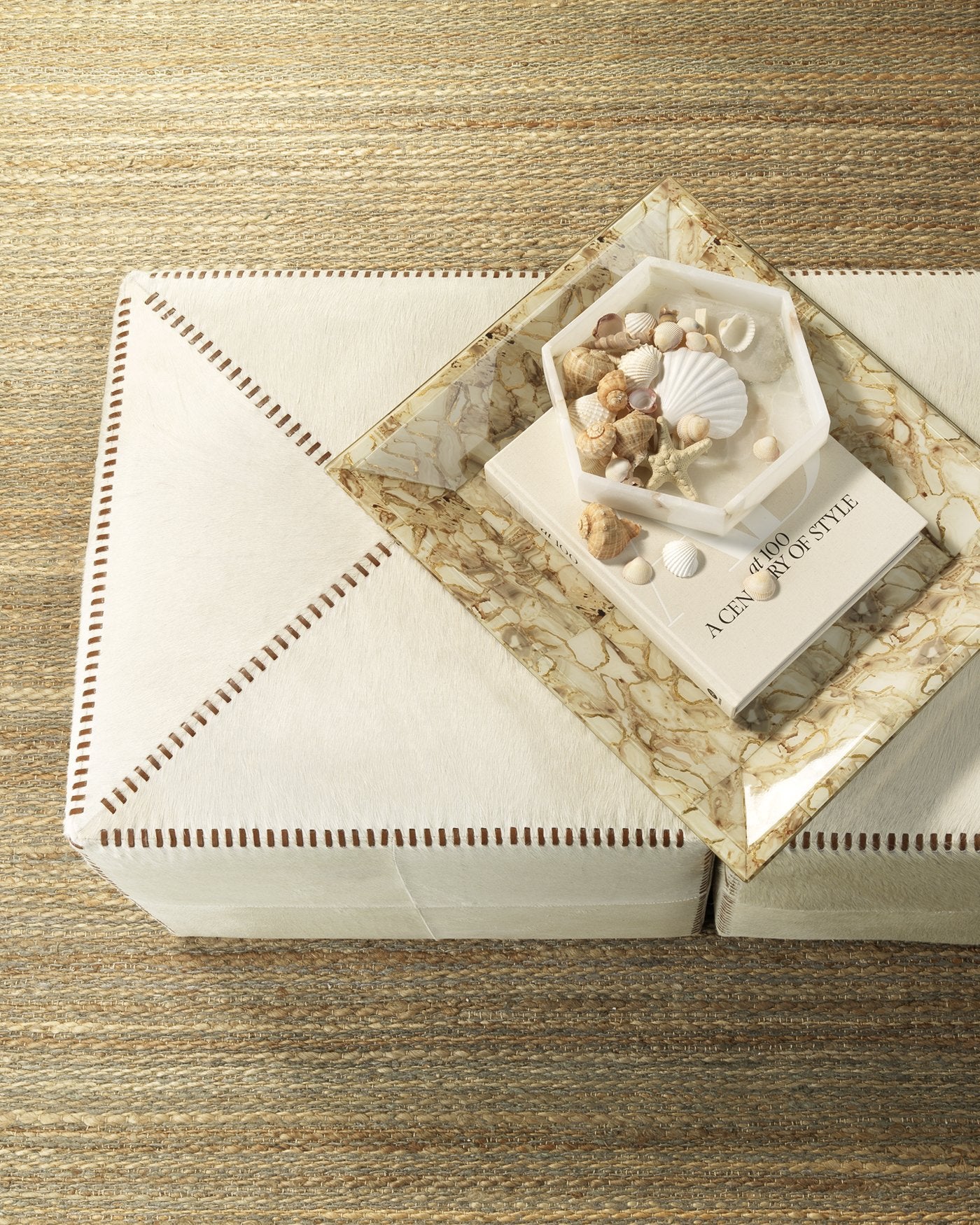 Jamie Young Large Ottoman