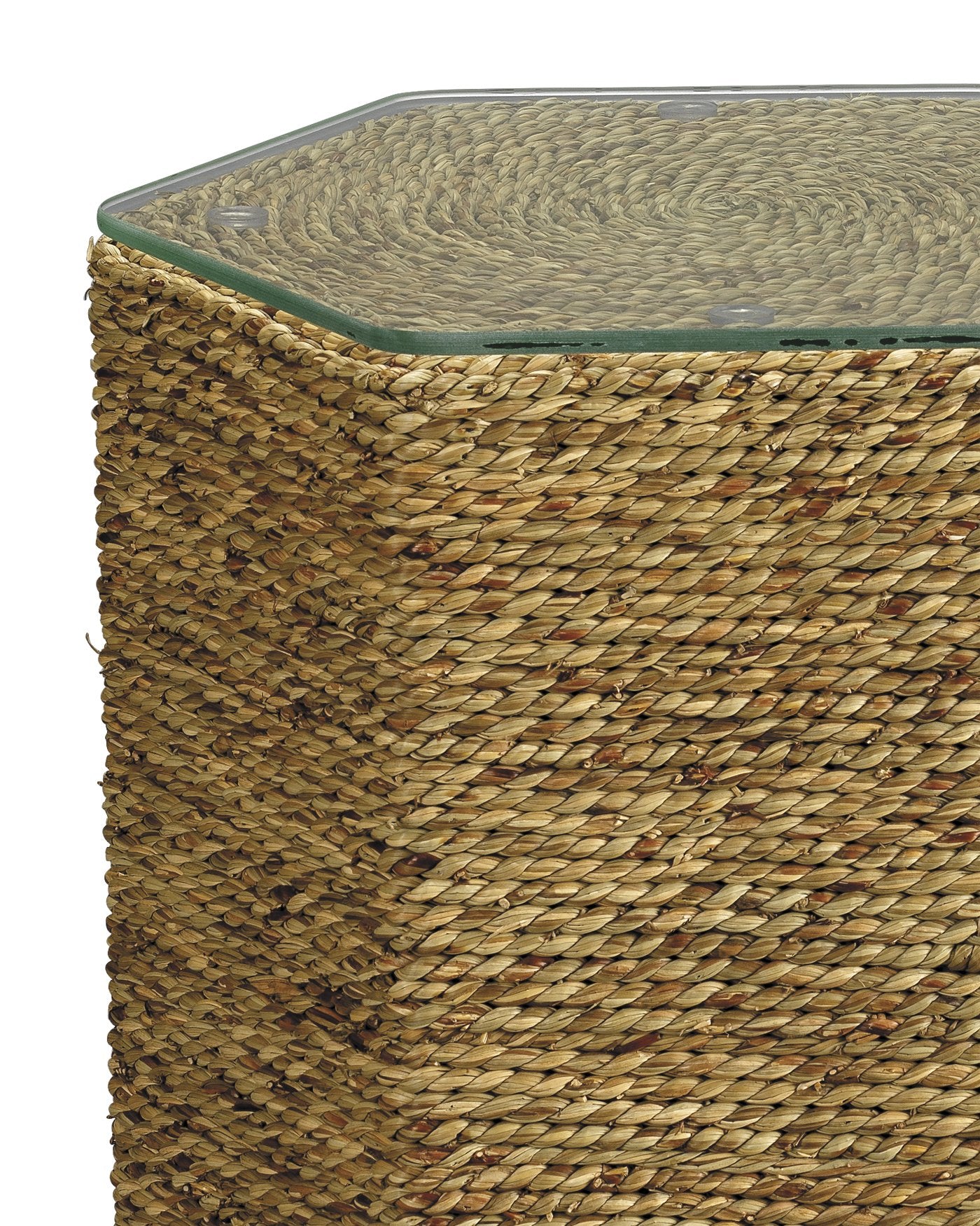 Jamie Young Peninsula Side Table In Natural Sea Grass