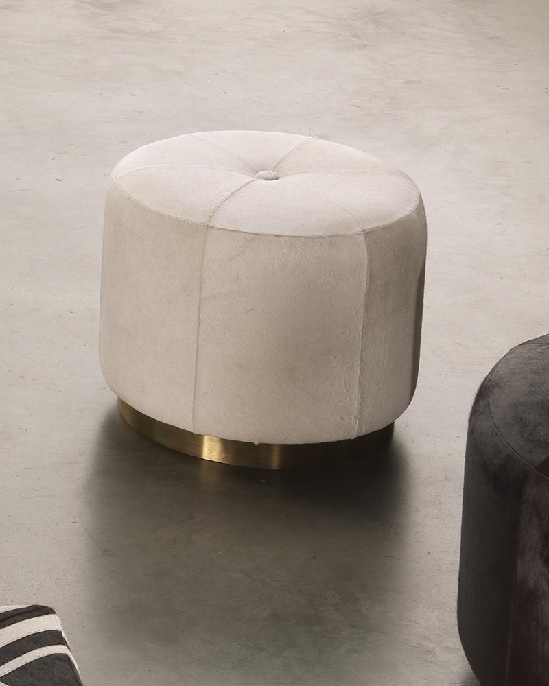 Jamie Young Small Thackeray Round Pouf
