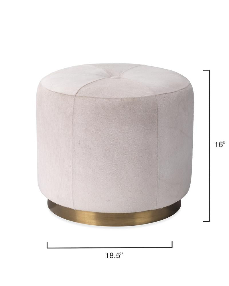 Jamie Young Small Thackeray Round Pouf