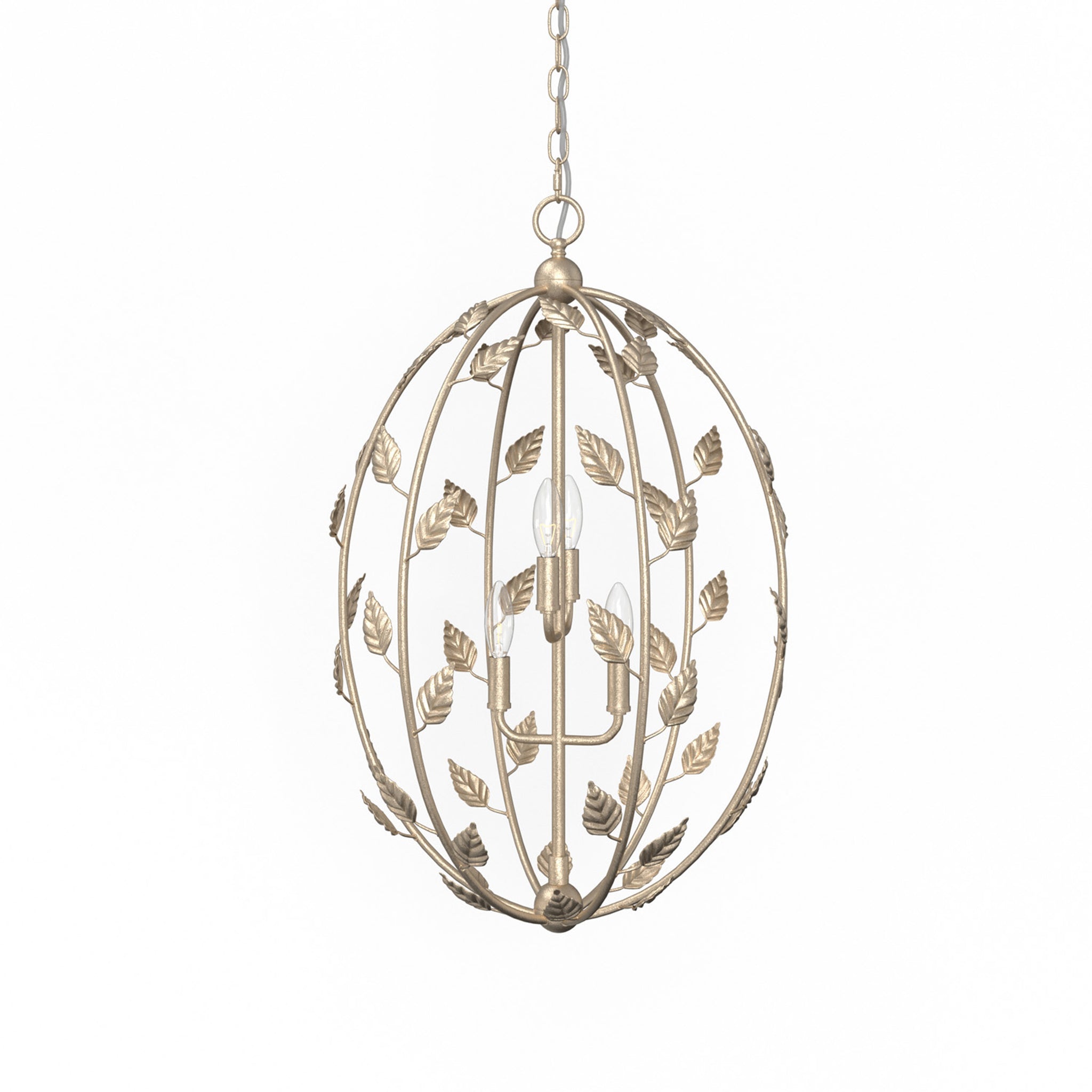 Lumanity Avon 4 Light Statement Oval Chandelier