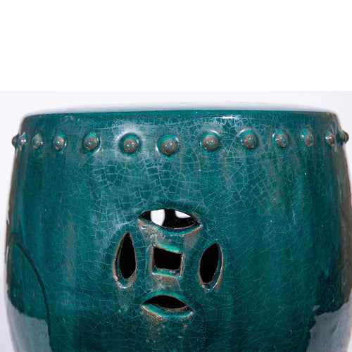 Legends Of Asia Vintage Green Extra Large Stool Drum Nail