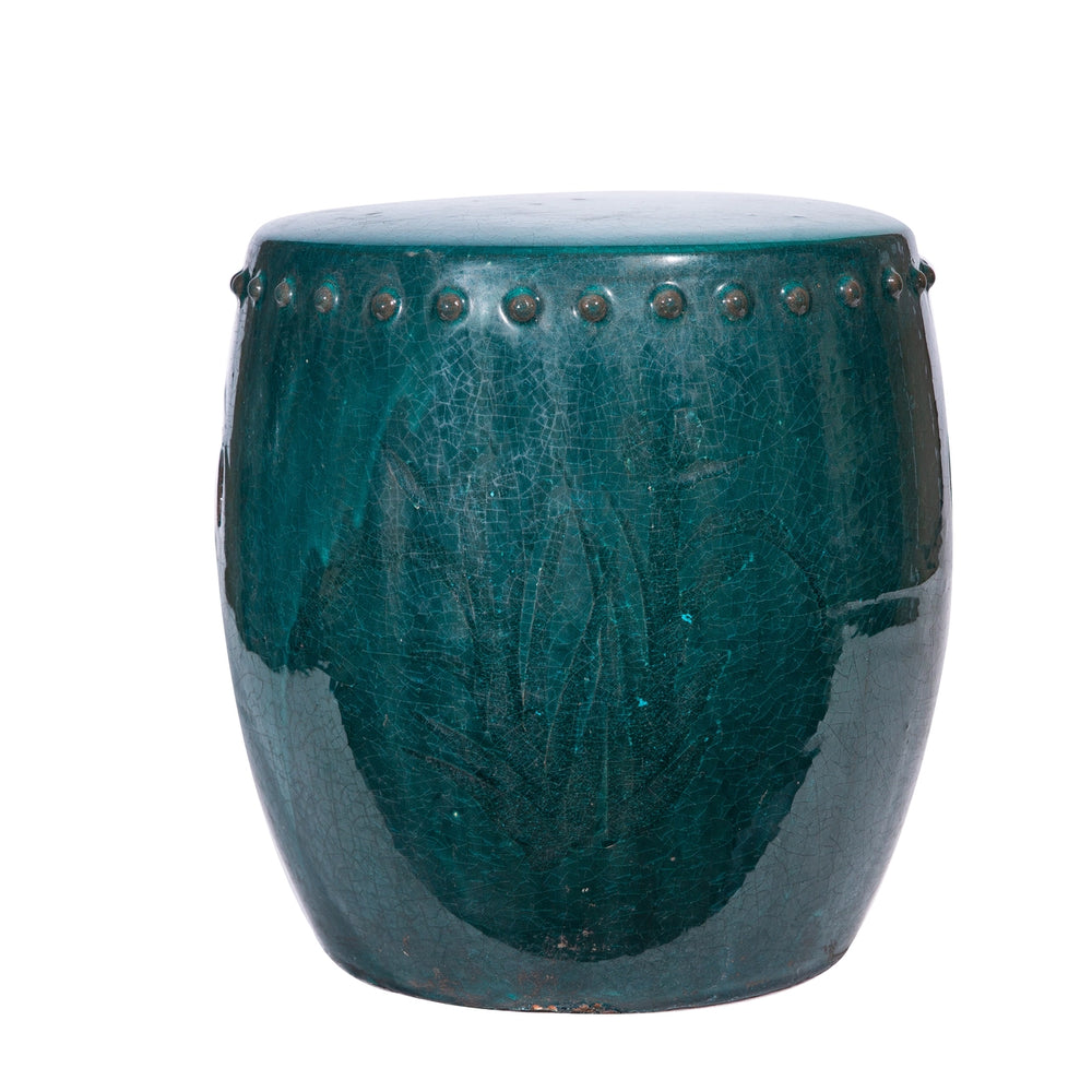 Legends Of Asia Vintage Green Extra Large Stool Drum Nail