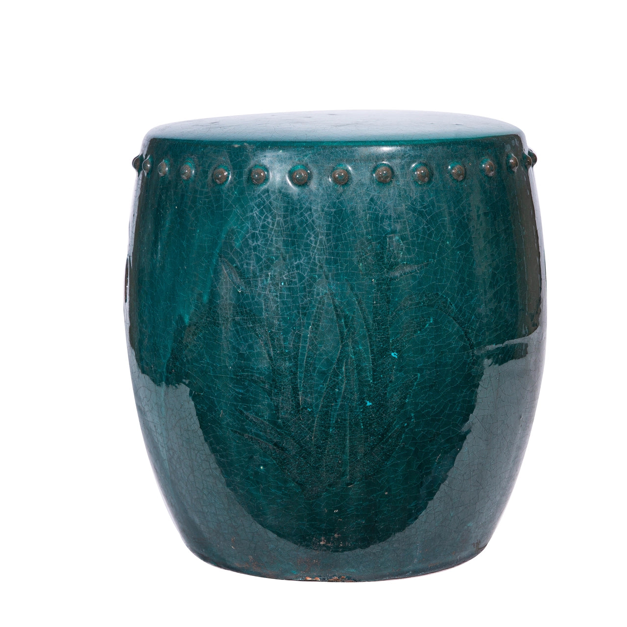 Legends Of Asia Vintage Green Extra Large Stool Drum Nail