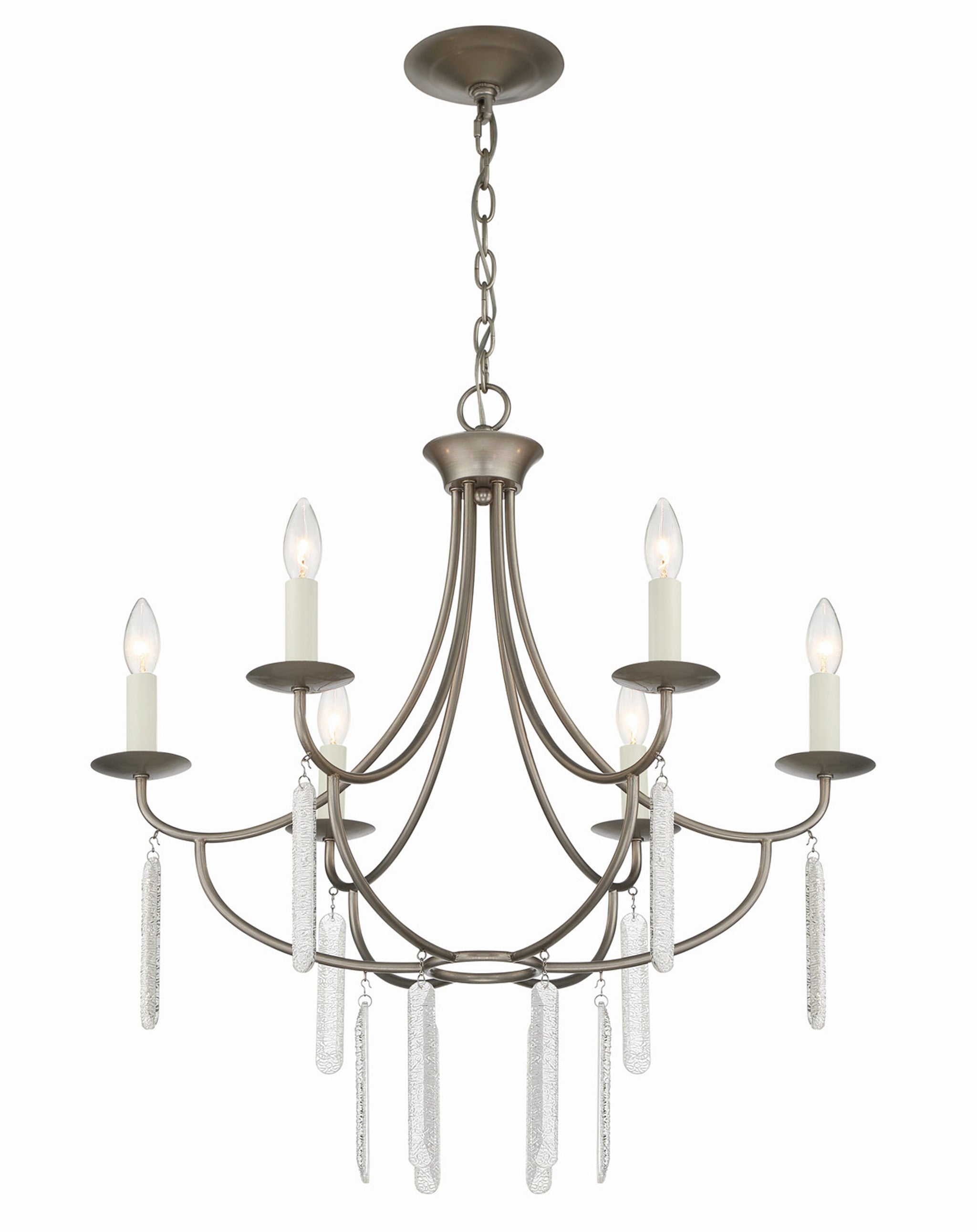 Lumanity Ella 6 Light Classic Candle Chandelier