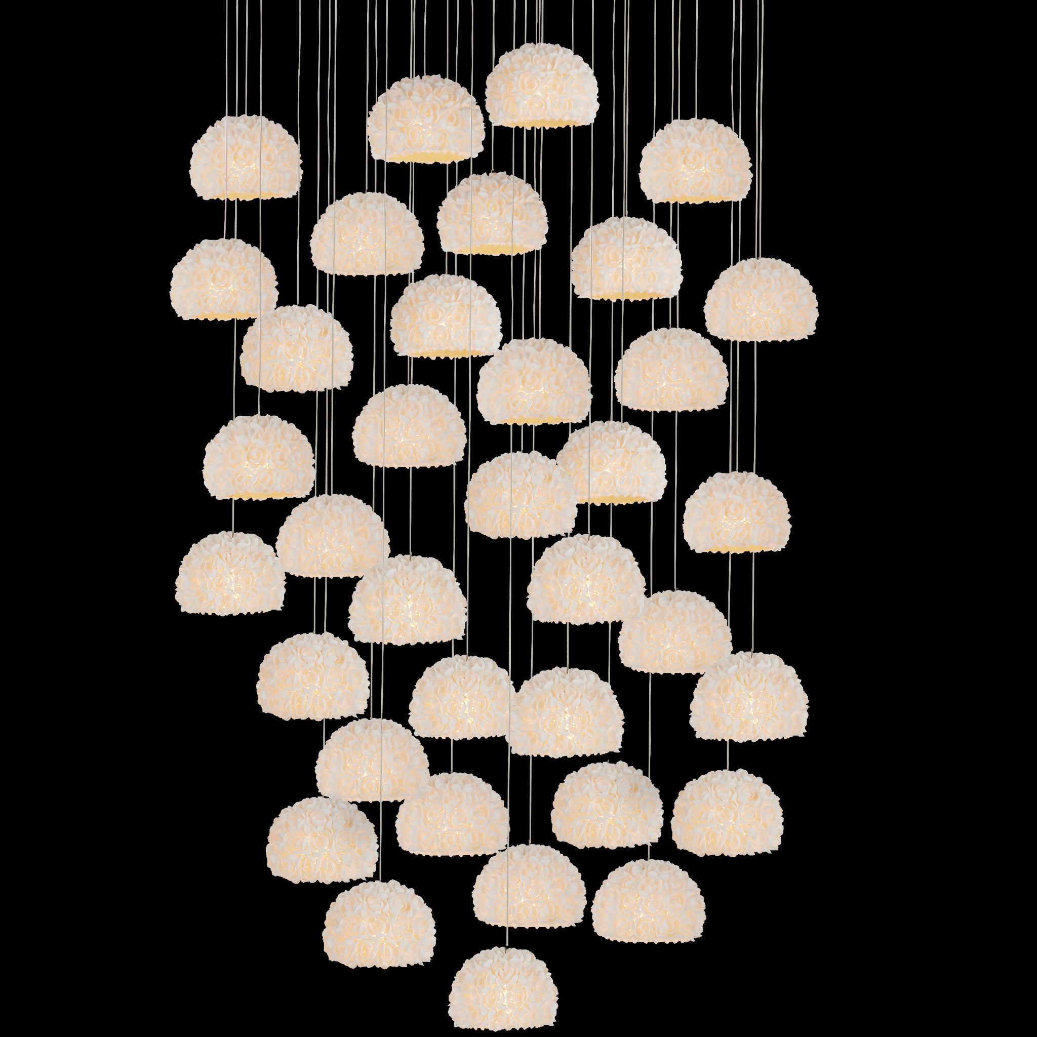 Currey & Company Virtu 36 Light Round Multi Drop