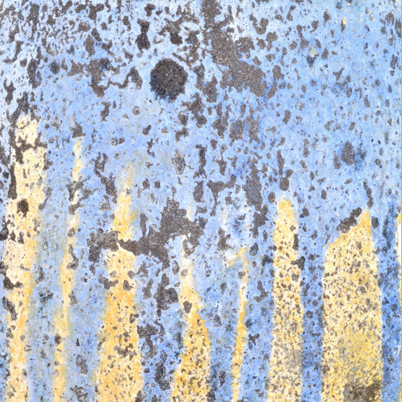 Currey And Company Cinisi Small Antique Blue Drip Planter