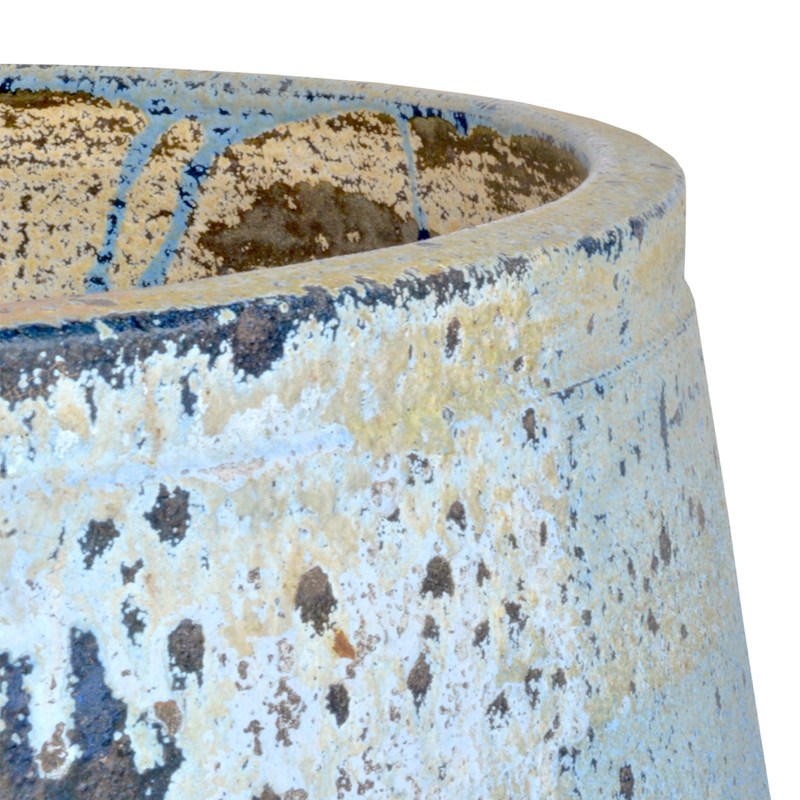 Currey And Company Capaci Antique Blue Drip Planter