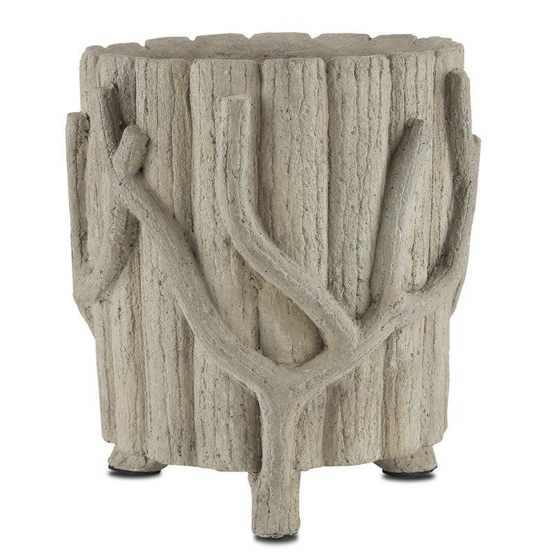 Currey And Company Faux Bois Medium Planter