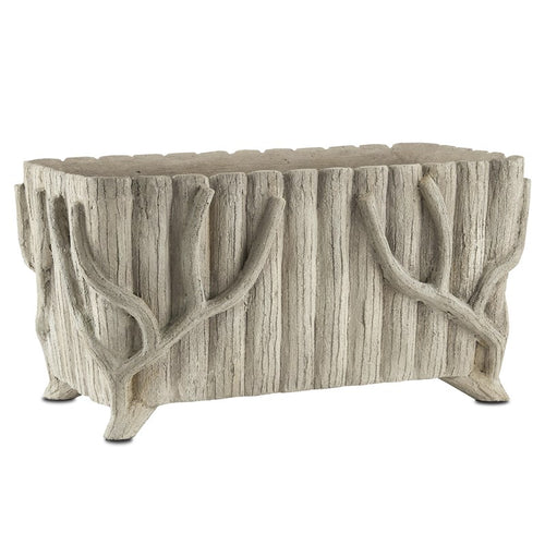 Currey And Company Faux Bois Rectangular Planter