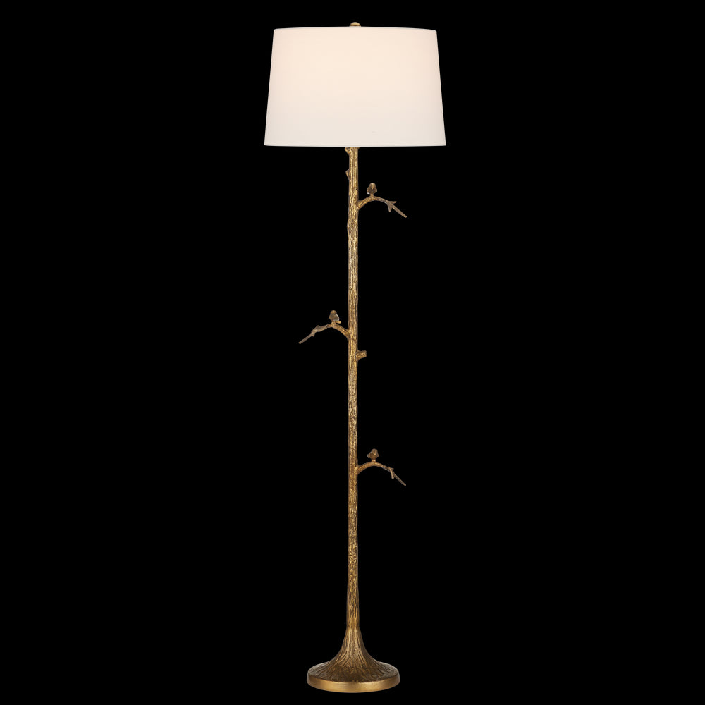 Currey & Company 69.5" Piaf Brass Floor Lamp