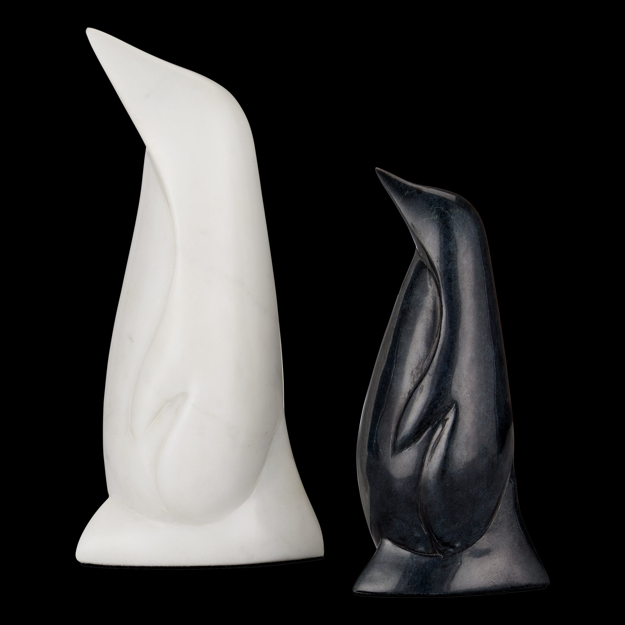 Currey & Company Black & White Penguin Set Of 2