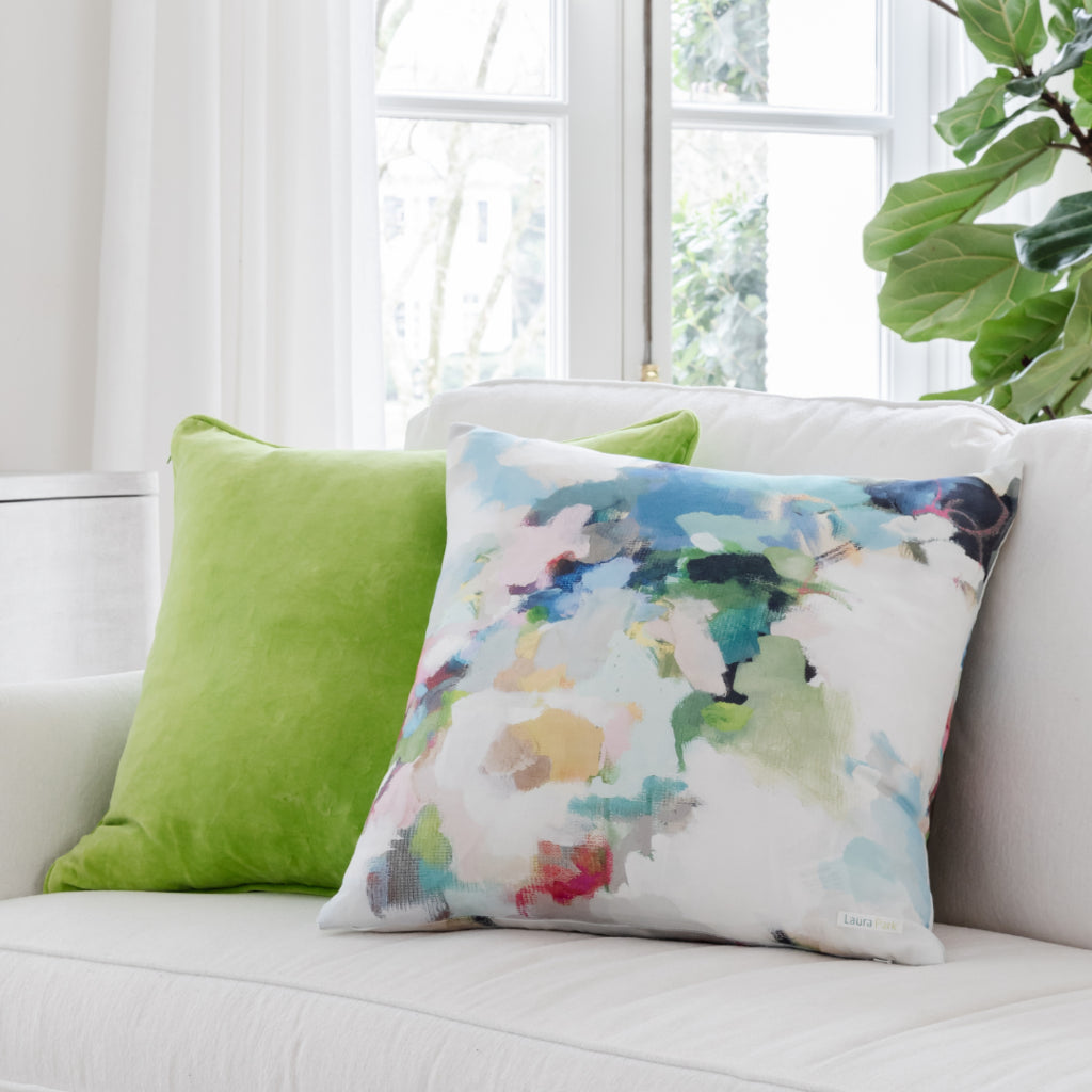 Park Avenue Linen Cotton Pillow by Laura Park