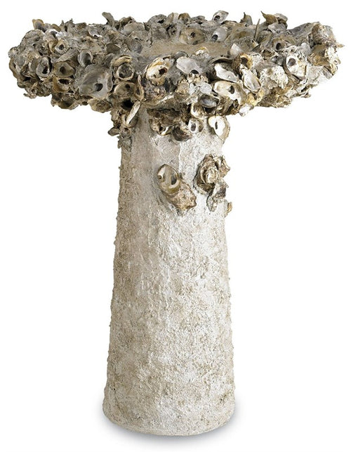 Currey & Company Oyster Shell Large Bird Bath