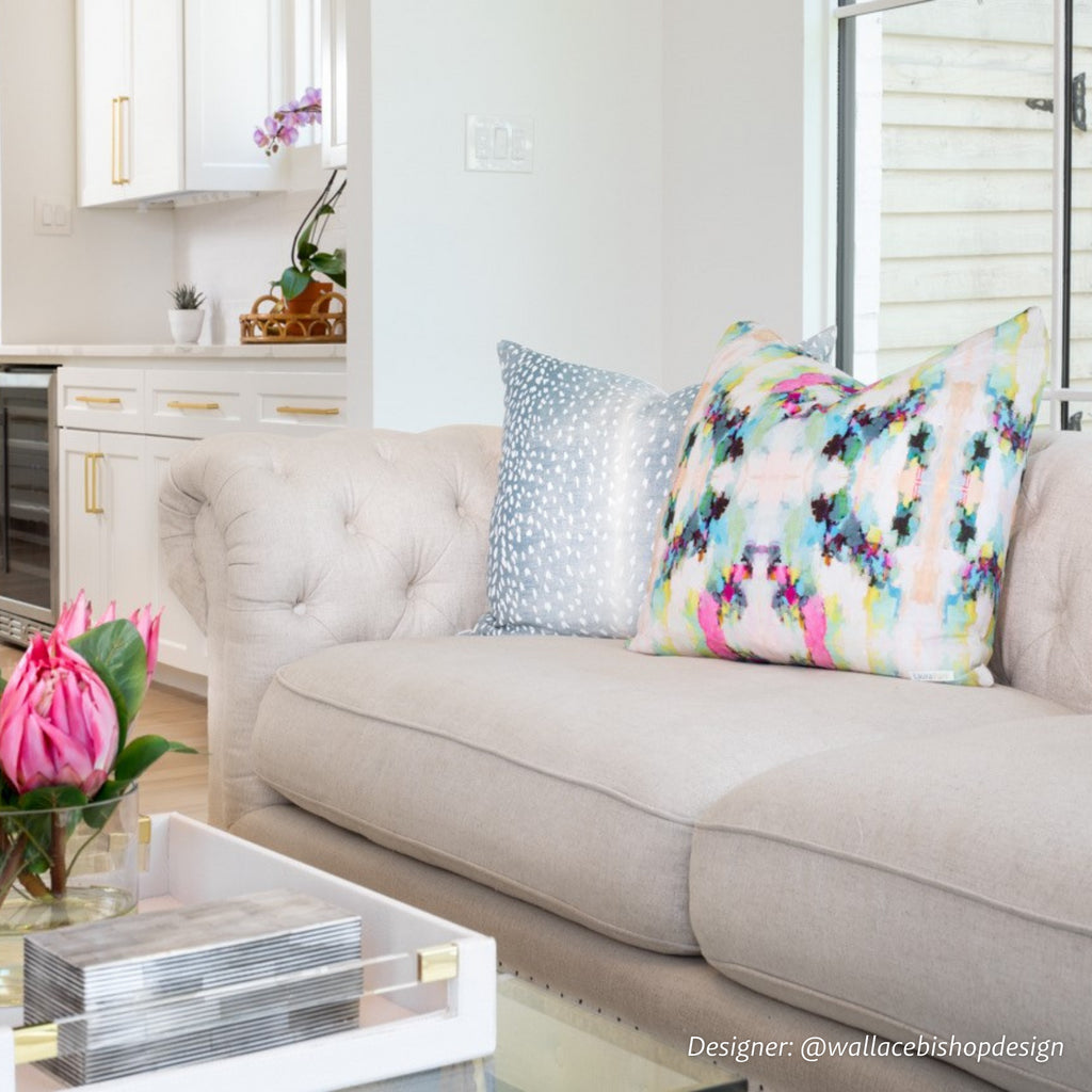 Laura Park Alphabet Soup Linen Cotton Pillow