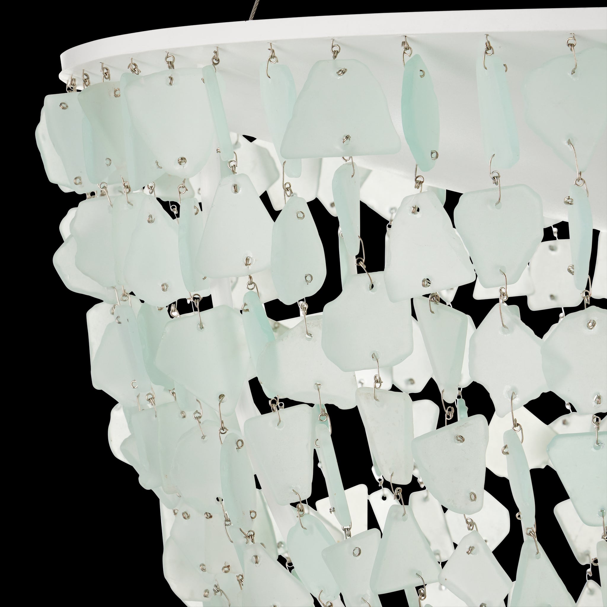 Currey & Company Thalassa 29.5" Seaglass 1 Light Pendant