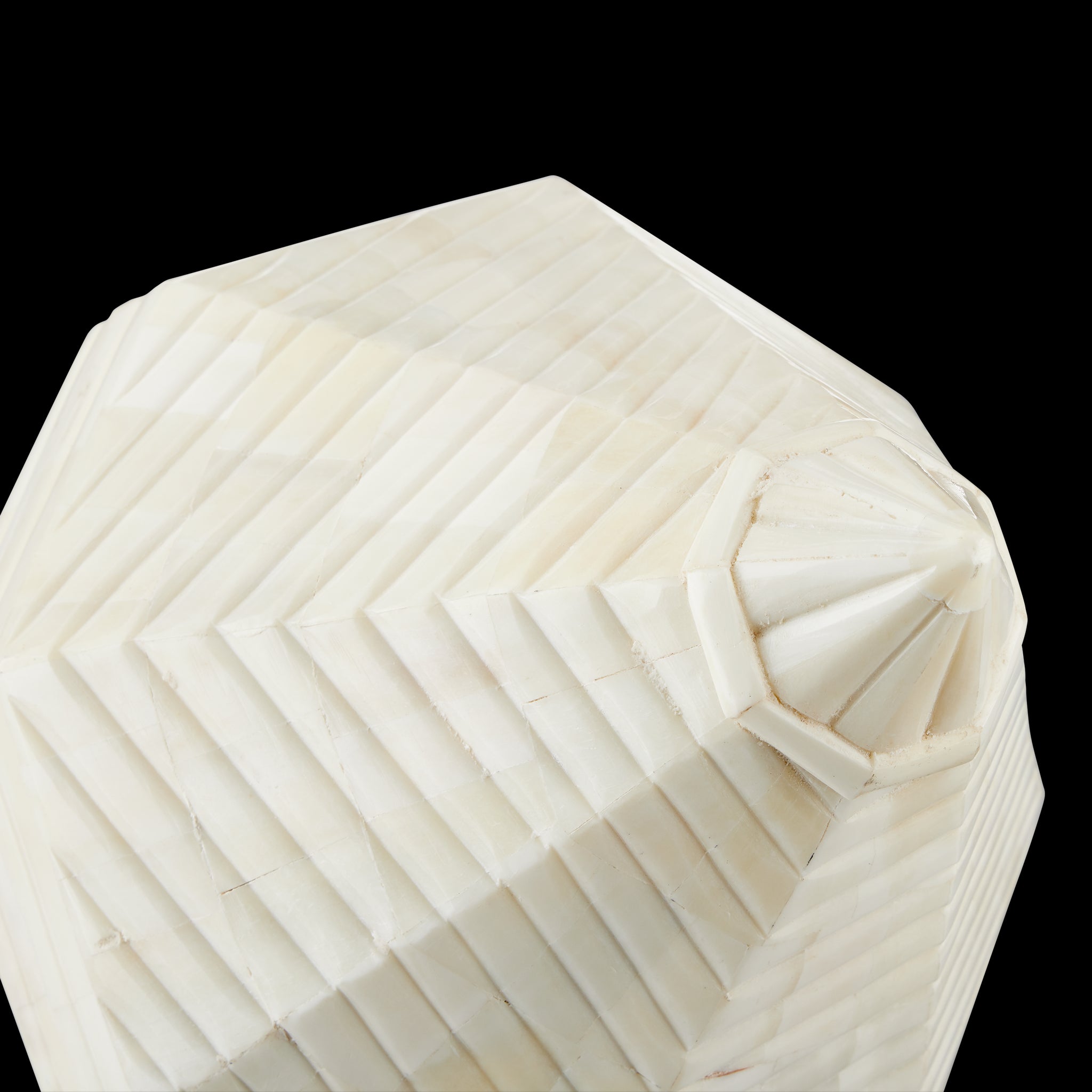 Currey & Company Pavi Bone Prism Set Of 2