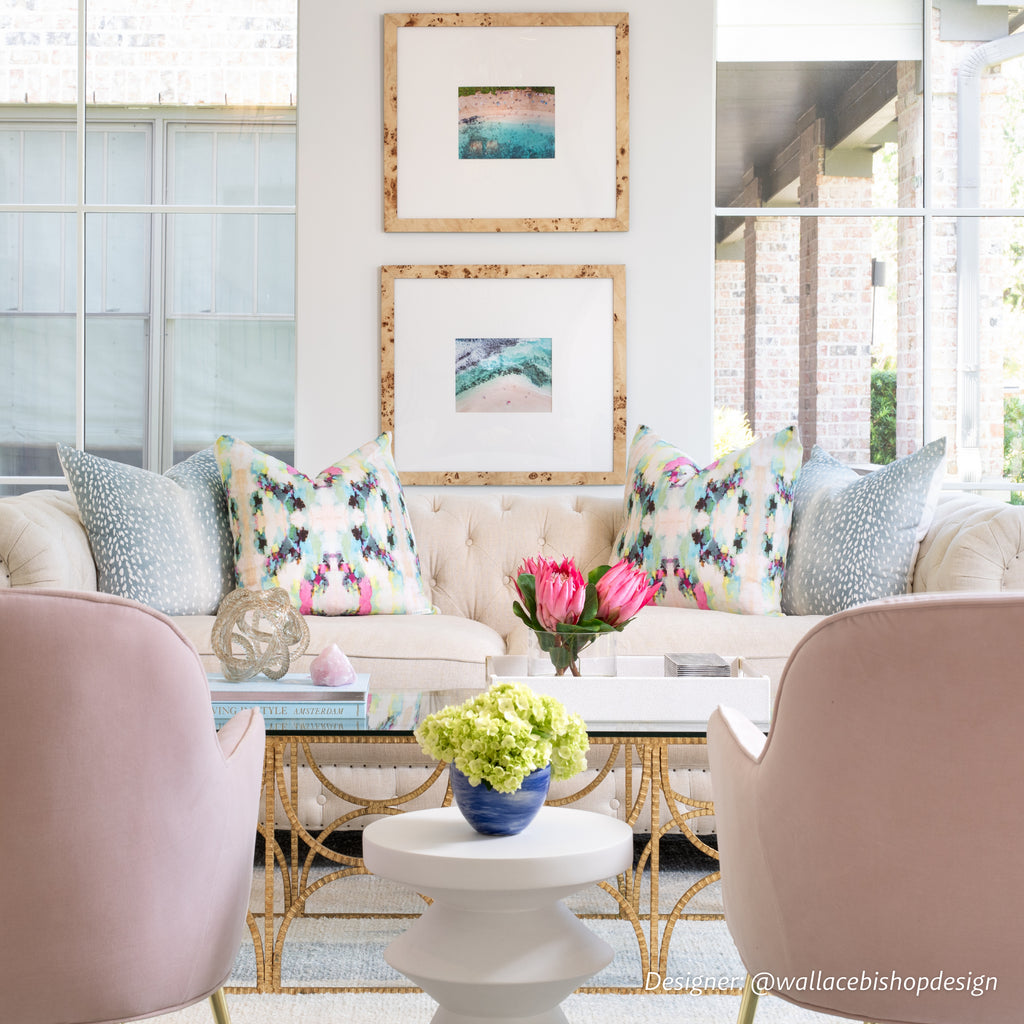 Laura Park Alphabet Soup Linen Cotton Pillow