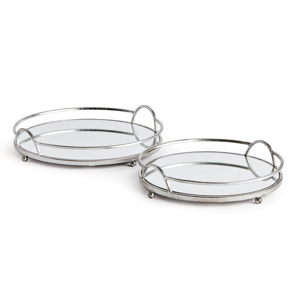 Napa Home And Garden Hudson Mirrored Trays St/2