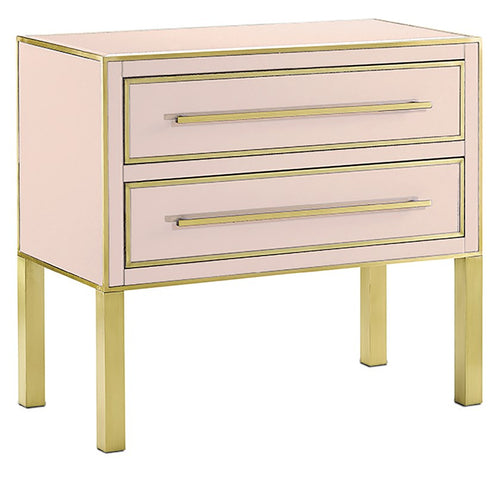 Currey and Company Arden Pink Nightstand or Chest