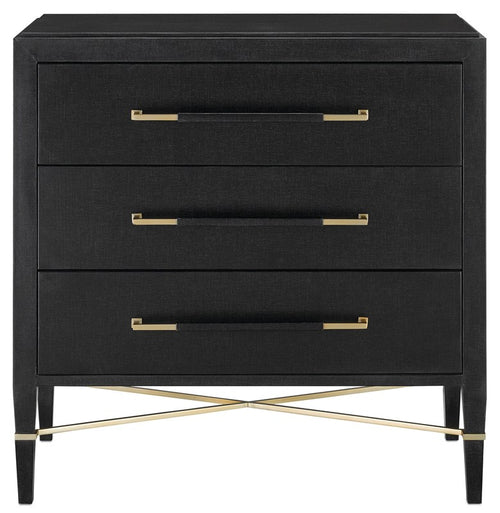 Verona Chest in Black Lacquer by Currey and Company