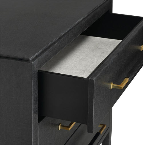 Verona Chest in Black Lacquer by Currey and Company