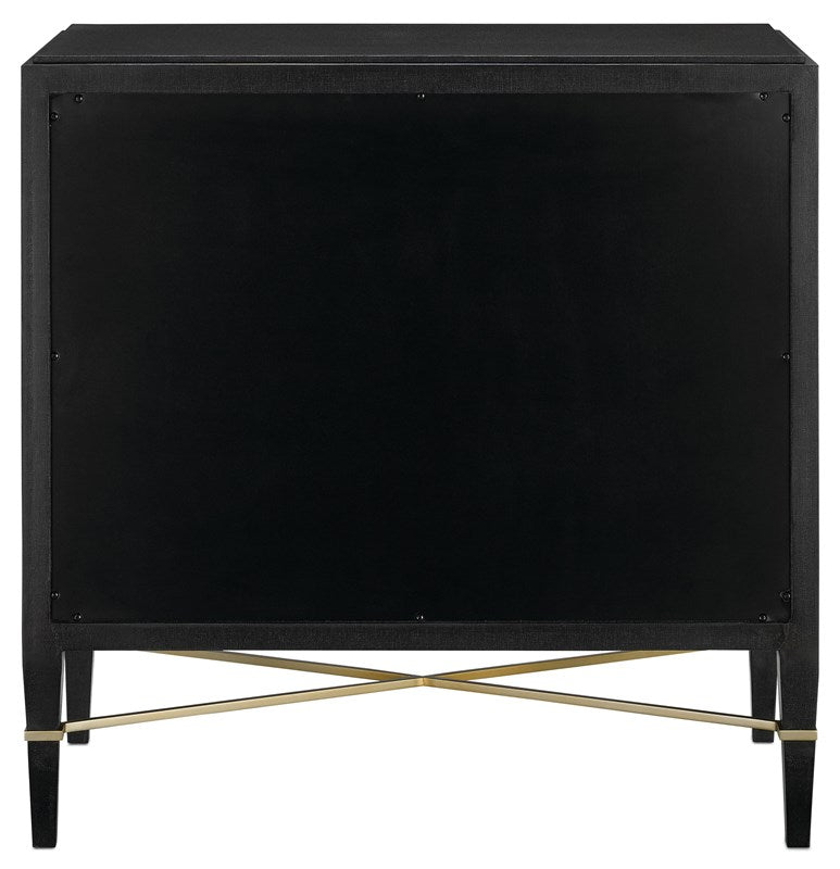 Verona Chest in Black Lacquer by Currey and Company