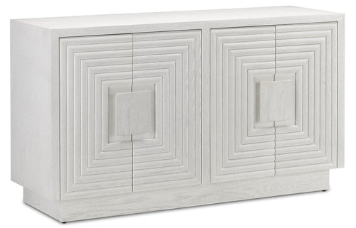 Currey and Company Morombe Cabinet in White