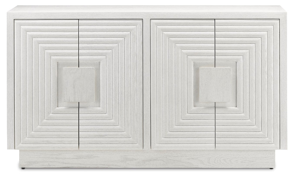 Currey and Company Morombe Cabinet in White