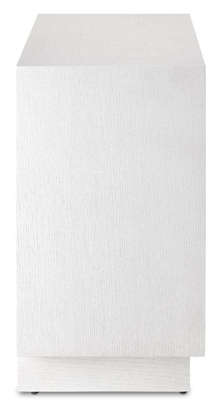 Currey and Company Morombe Cabinet in White