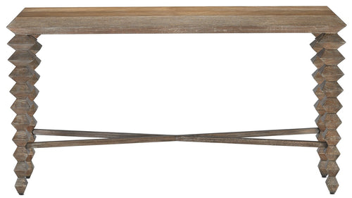 Currey and Company - Saranya Light Pepper Console Table
