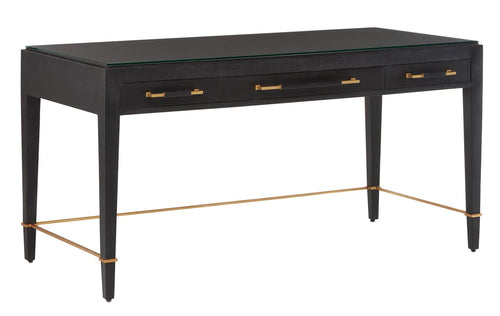 Currey And Company Verona Black Large Desk