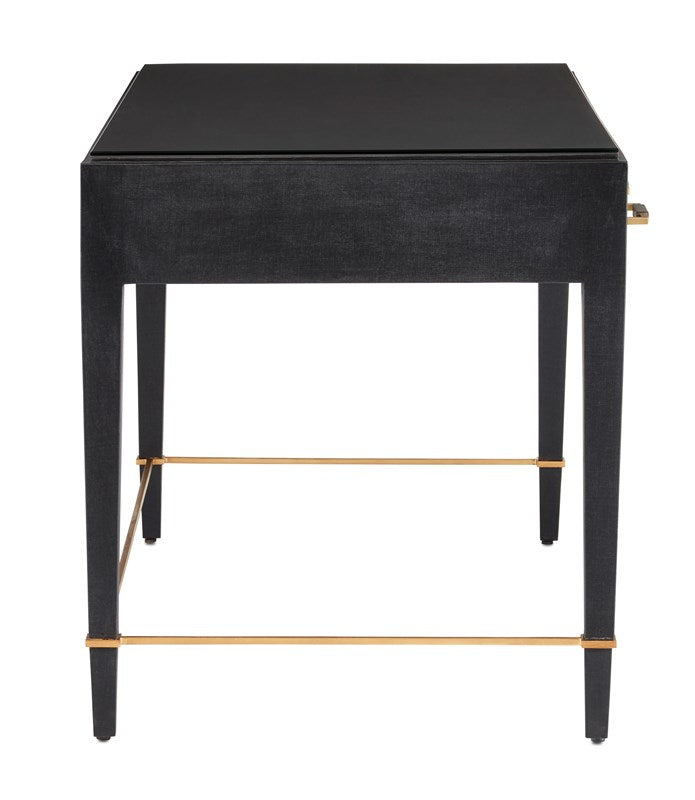 Currey And Company Verona Black Large Desk