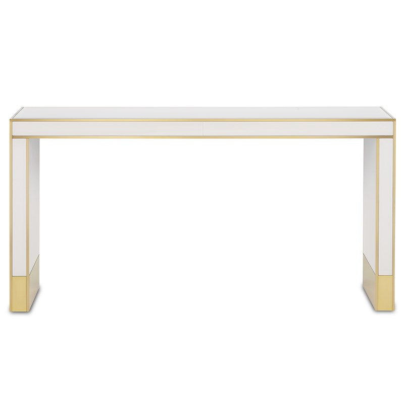Currey And Company Arden Ivory Console Table