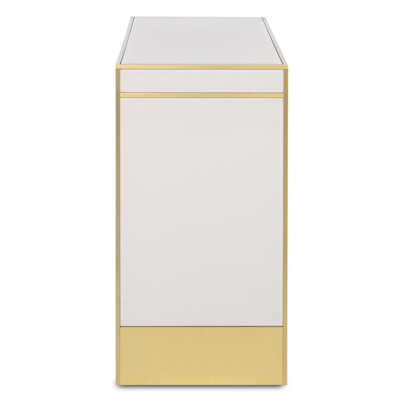 Currey And Company Arden Ivory Console Table