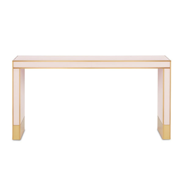 Currey and Company Arden Pink Console Table