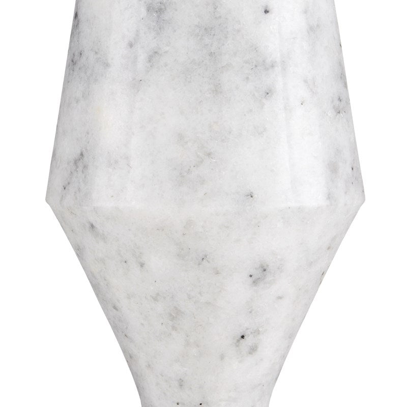 Currey And Company Quince White Marble Accent Table
