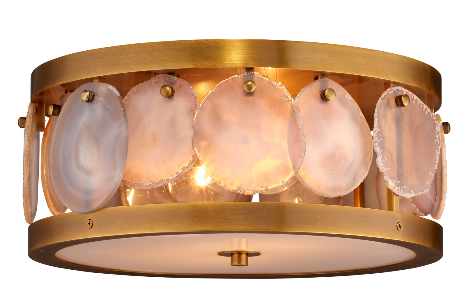Jamie Young Upsala Agate Flush Mount Ceiling Light