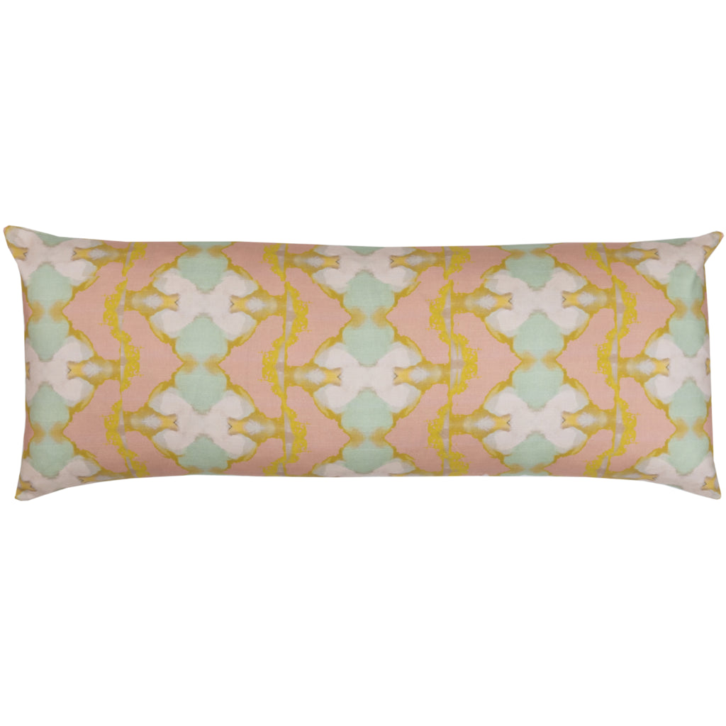 Laura Park Lily Pond Apricot Linen Cotton Pillow