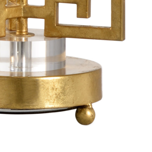 Chelsea House Greek Key Gold Lamp