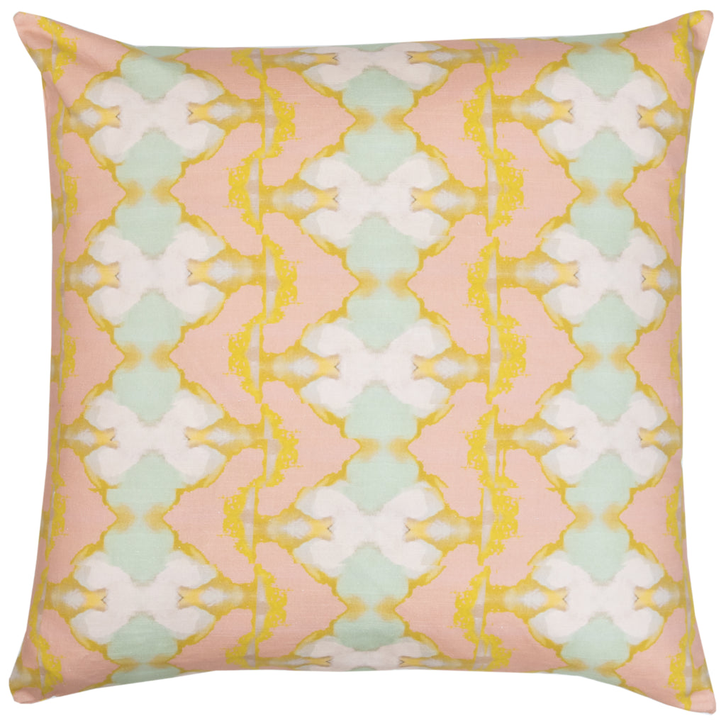 Laura Park Lily Pond Apricot Linen Cotton Pillow