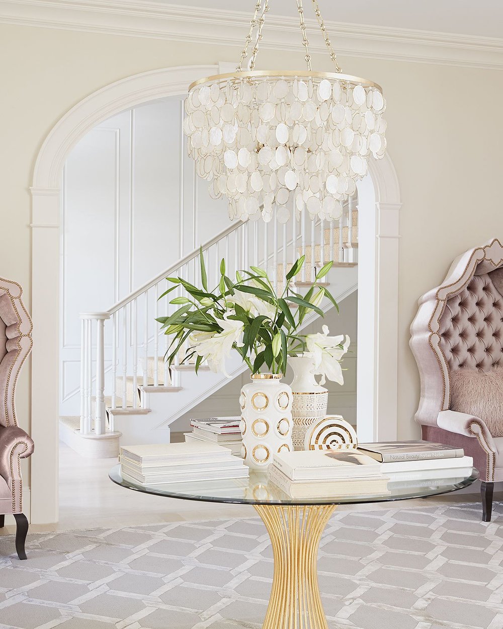 Worlds Away Powell Cafe Table With Optional Glass Top