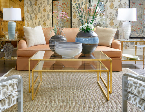 Chelsea House Nested Cocktail Tables in Gold