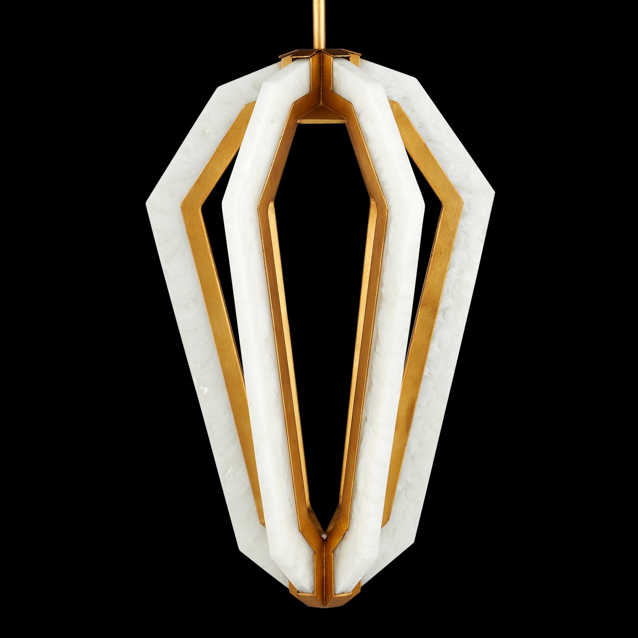 Currey & Company Riviere 13" 6 Light Led Pendant