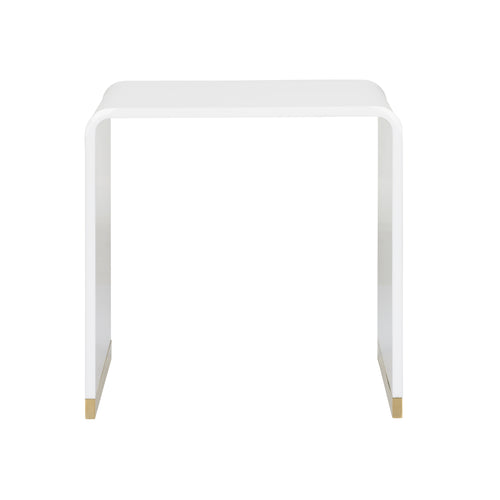 Chelsea House Waterfall End Table White