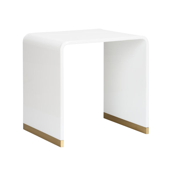 Chelsea House Waterfall End Table White