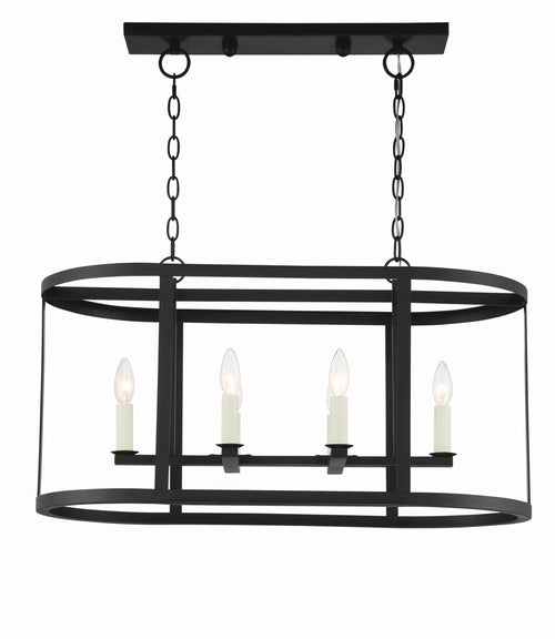 Lumanity Bryant 6 Light Linear Geometric Chandelier