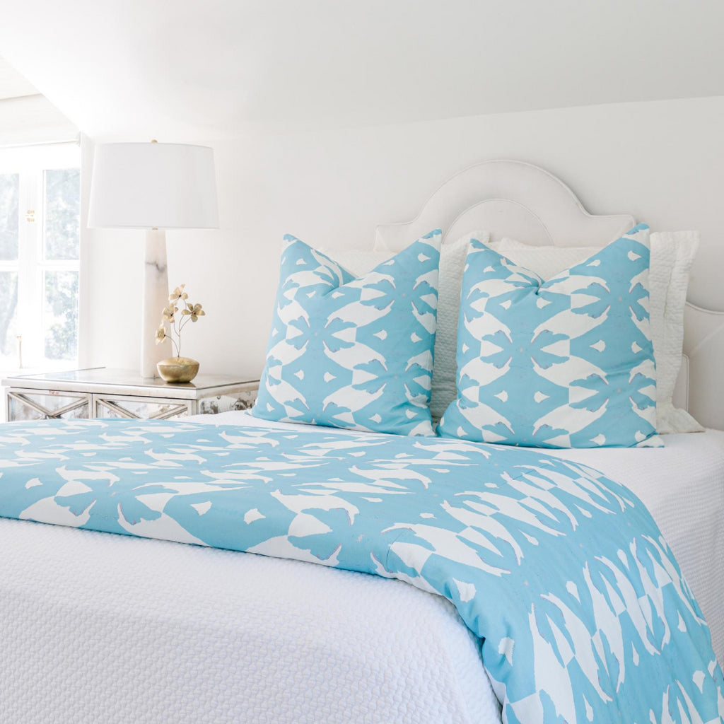 Laura Park Palm Blue Bedding